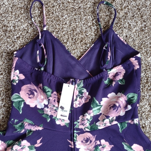 NWT Francesca's Floral Ladder Trim Mini Dress - Picture 8 of 11
